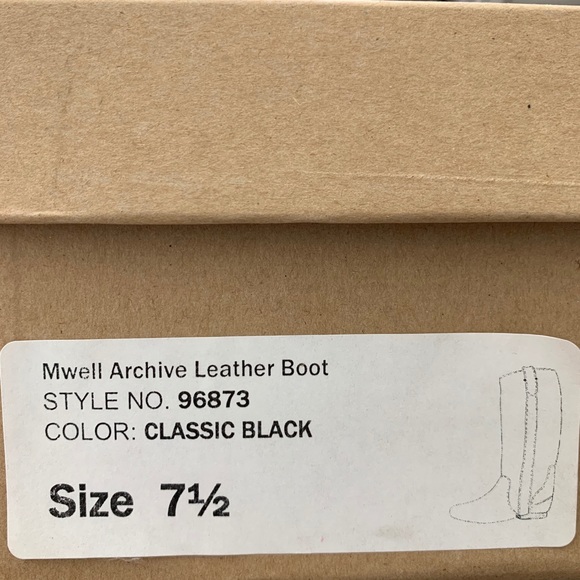 NIB Madewell 1937 The Archive Boot Leather Discontnued - Picture 8 of 13